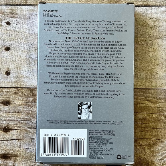 Star Wars: The Truce at Bakura by Kathy Tyers
Audio Cassette - Picture 3 of 5